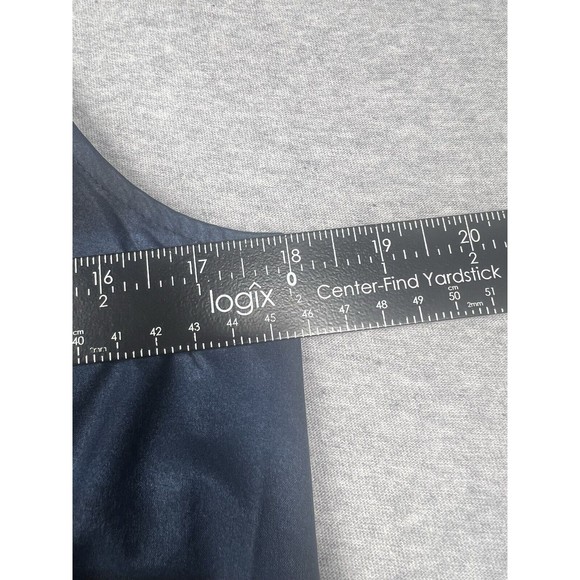 Athleta Womens S Muscle Tank Top Scallop Hem High‎ Neck Black Blue zephyr - Picture 6 of 7